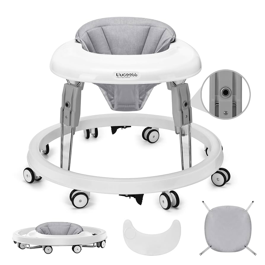 Amazon.com : Wnttmt One-Touch Folding Baby Walker, Anti-Roll